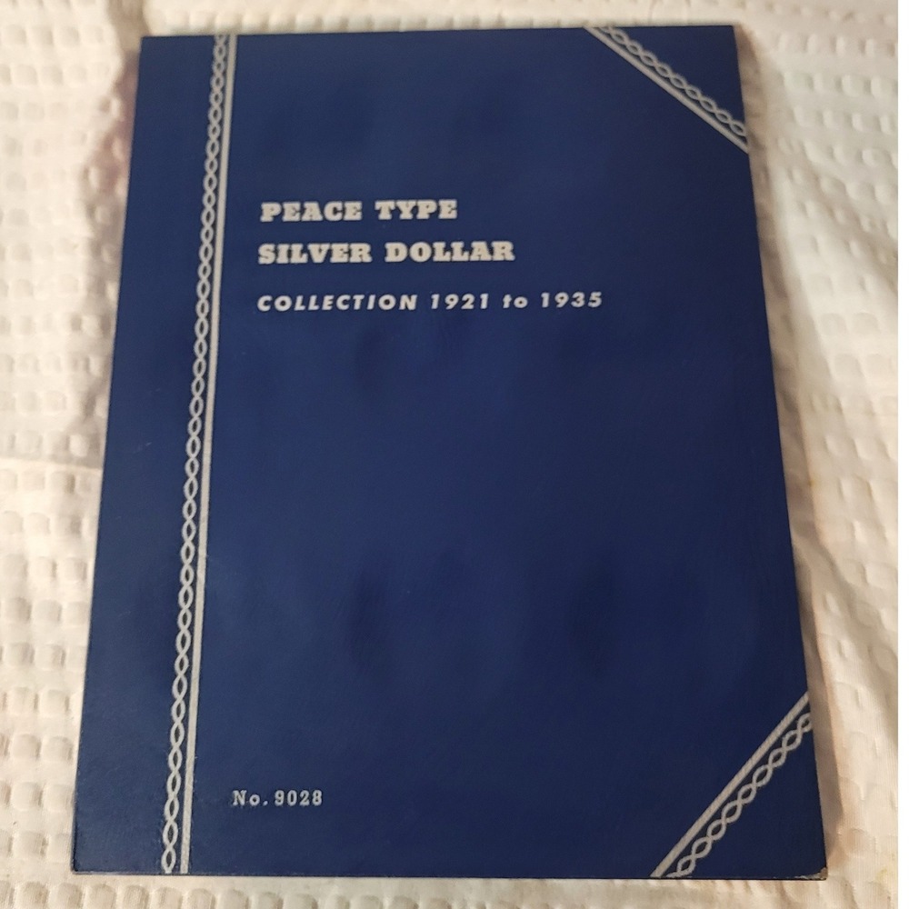 Whitman Peace Type Silver Dollar Collection Folder 1921-1935 No 9028 Vintage